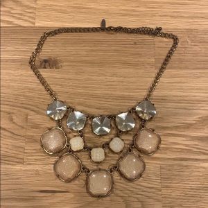 Blush & Diamond Statement Necklace